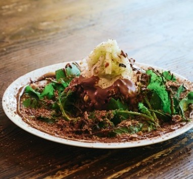 アマゾン カカオ / 「ヘーゼルナッツショコラビビン麺」3300円
※松屋銀座限定