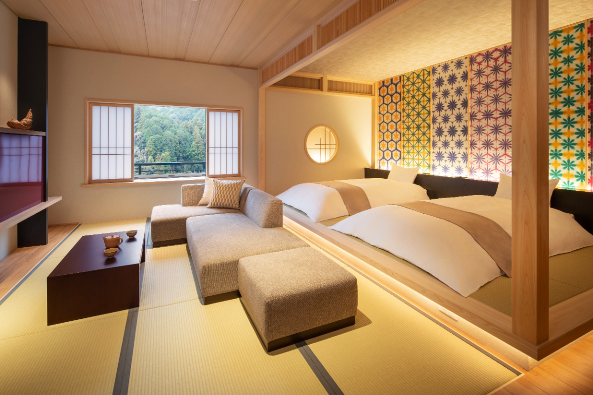 【界 長門】ご当地部屋「長門五彩の間」和室