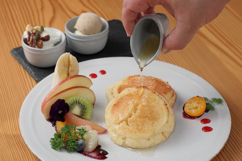 一番人気の「天上のヴィーガンパンケーキ」2420円