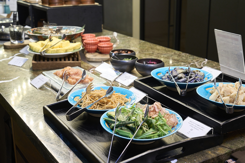 農家直送の京野菜をふんだんに使用した和食も充実