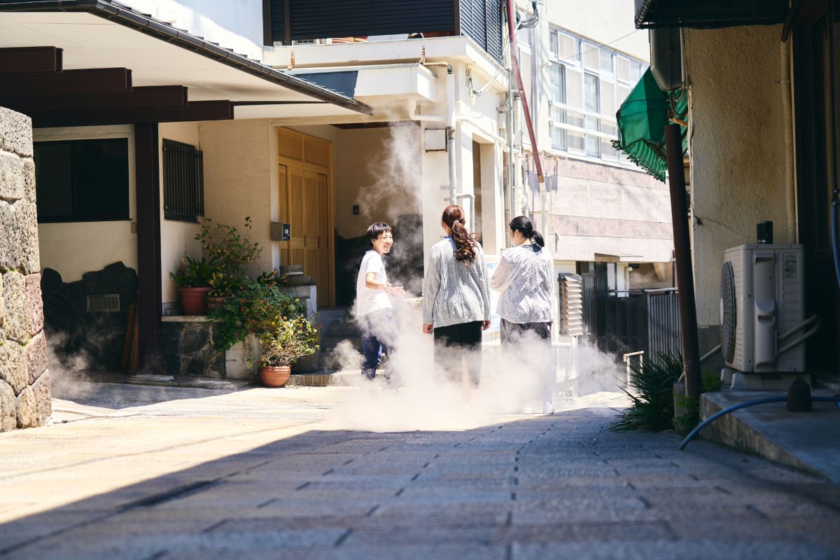 鉄輪温泉を散策