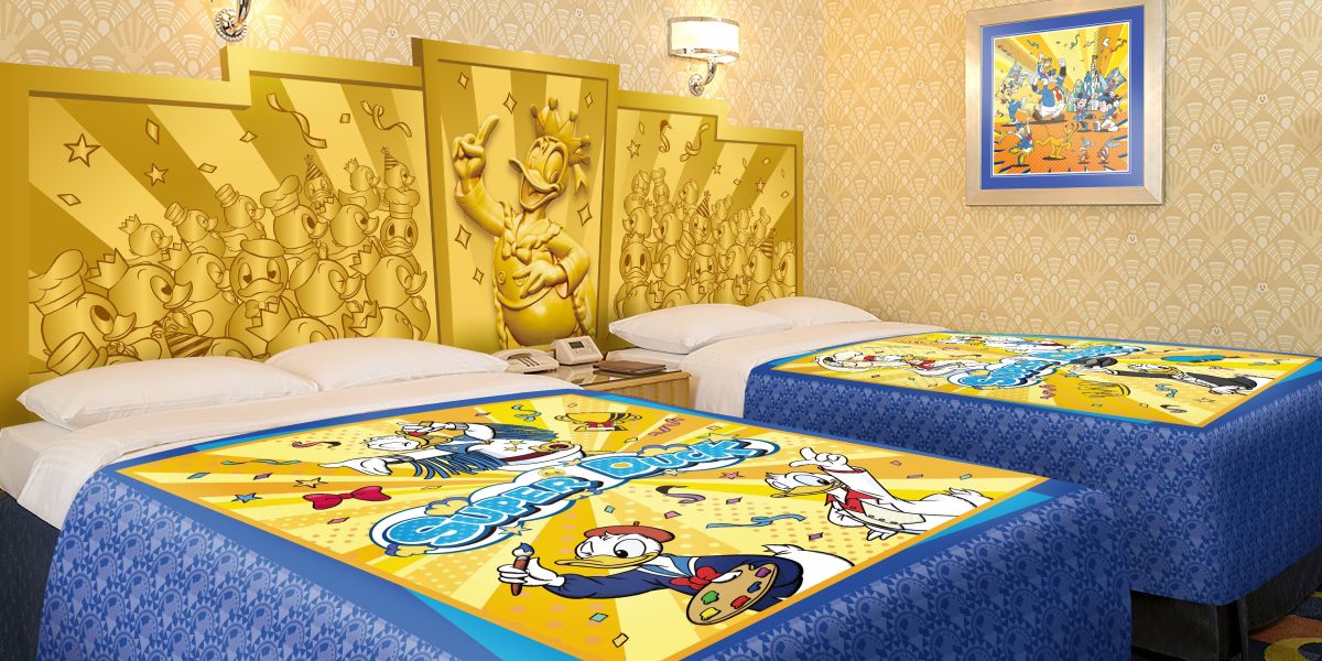 スペシャルルームの予約は2月19日から！ディズニーホテルの「ドナルドのクワッキー・ダック！ダック！ダックシティ！」