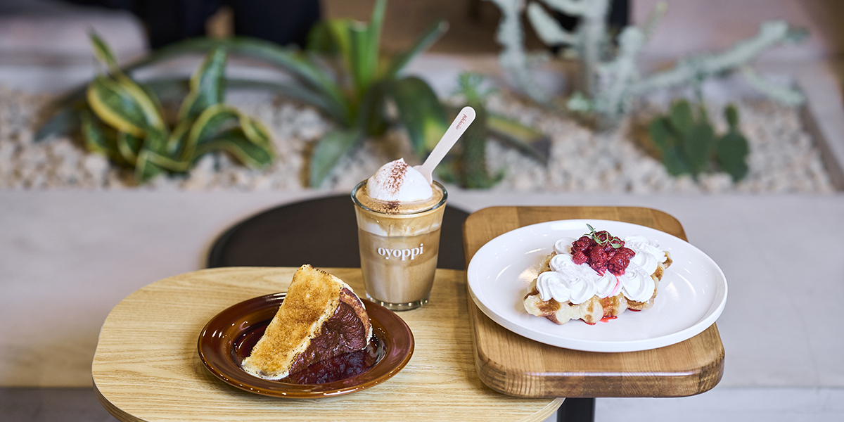 新大久保「oyoppi coffee」で味わう本格バスクチーズケーキとクロッフル