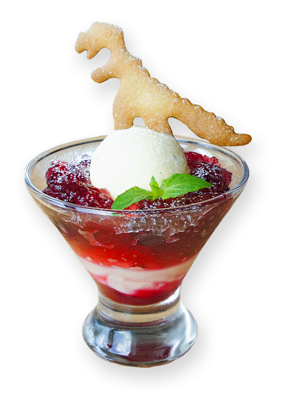 「かはくパフェ」580円　※画像提供：国立科学博物館