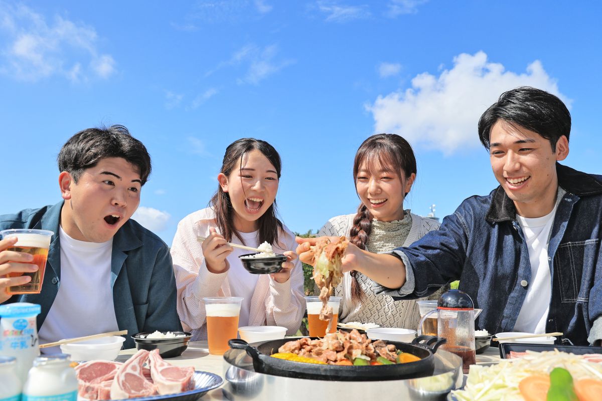 みんなでわいわいジンギスカン♪