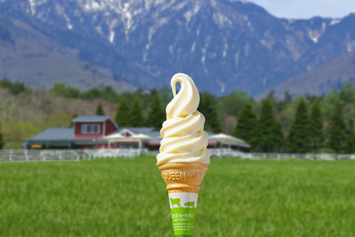 清泉寮ソフトクリームは清里高原のシンボル