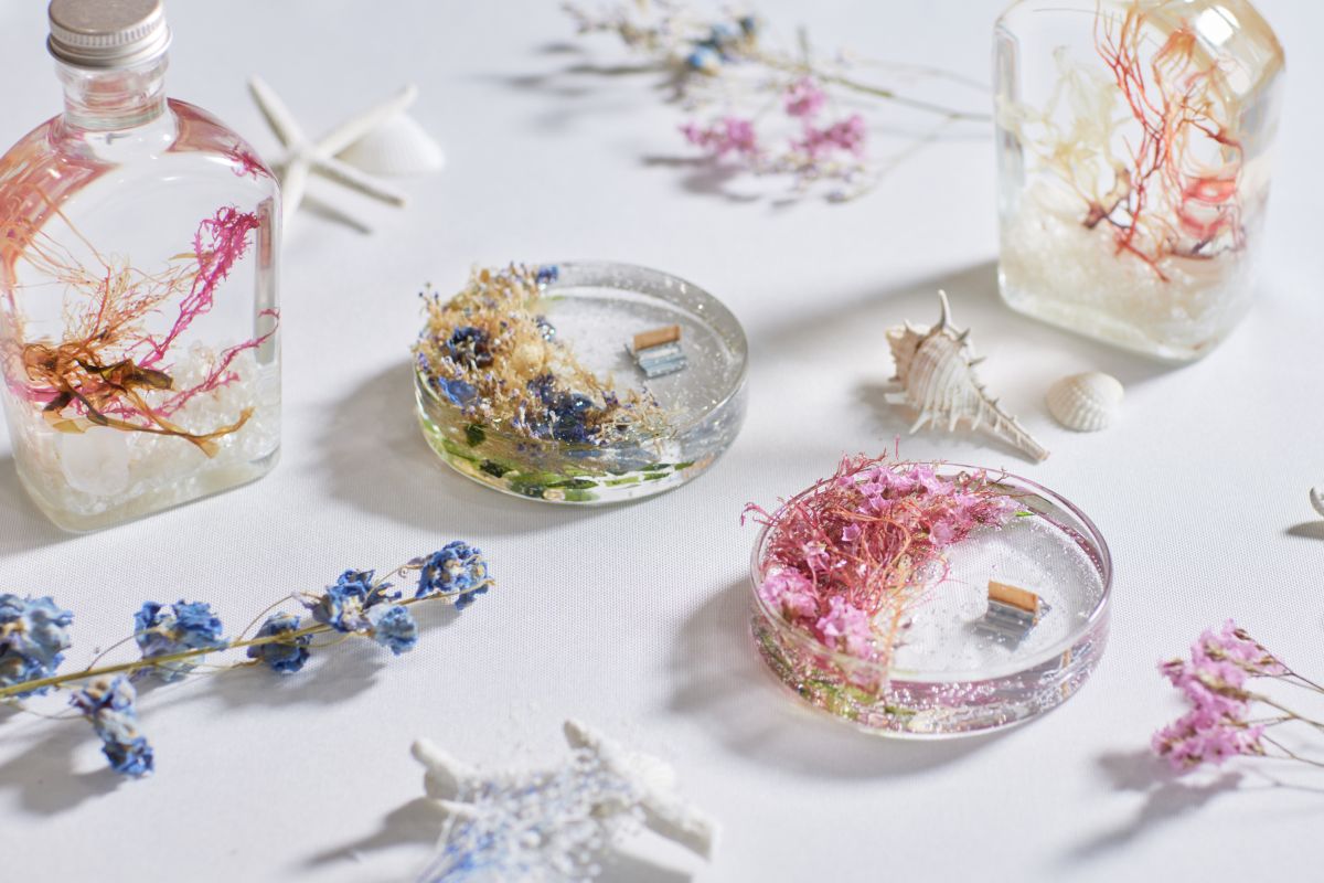 「海の花キャンドル作り」1名3000円、10～11時/11～12時（各回4名）。要予約