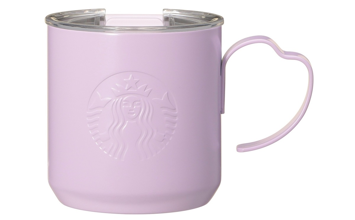 「SAKURA2025ステンレスマグペタル ハンドルパープル」355ml 4000円