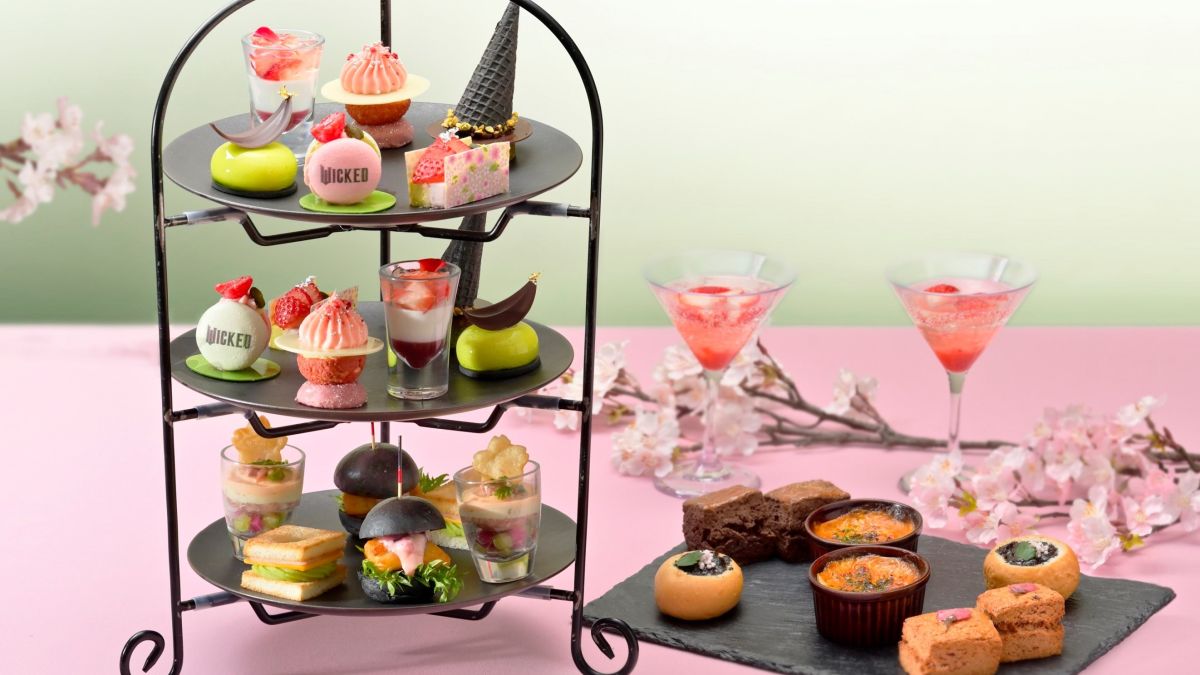 【グランドプリンスホテル新高輪】映画『ウィキッド ふたりの魔女』の世界観と春を味わうアフタヌーンティー「“WICKED” Spring Afternoon Tea」