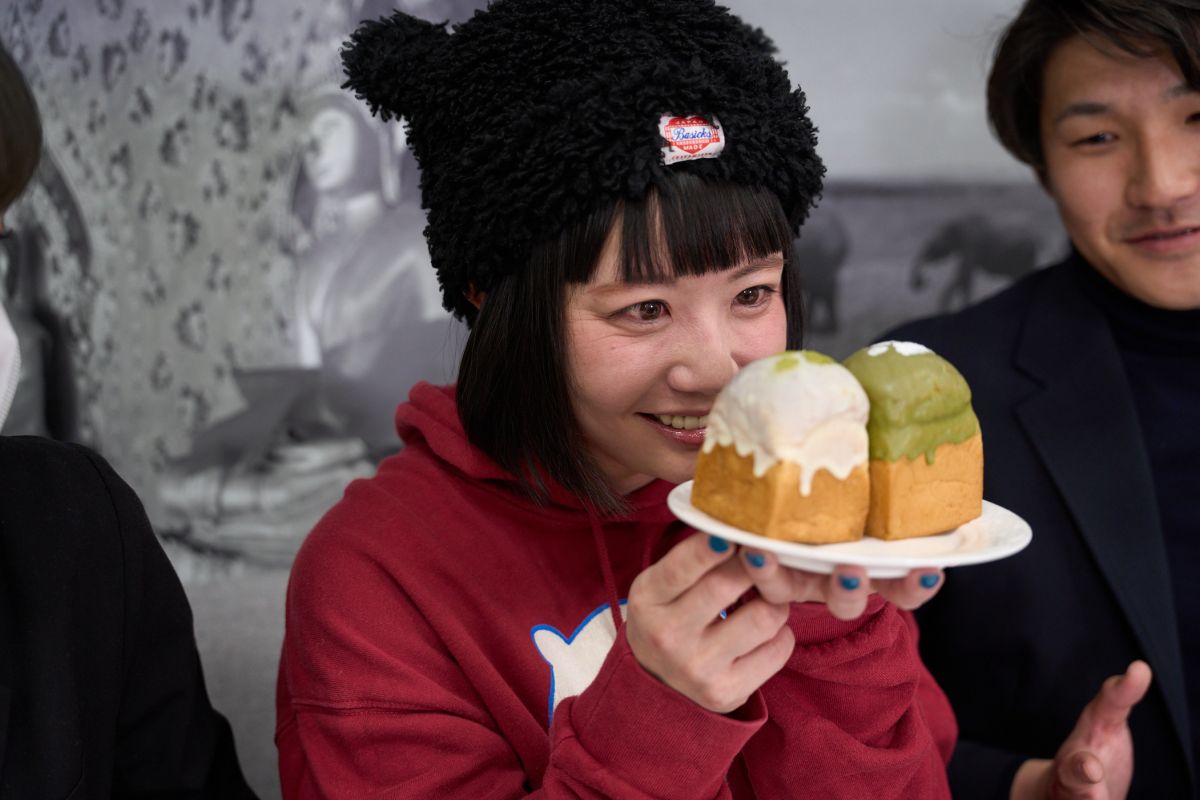 「抹茶キューブパン＆ホワイトキューブパン2個セット」637円