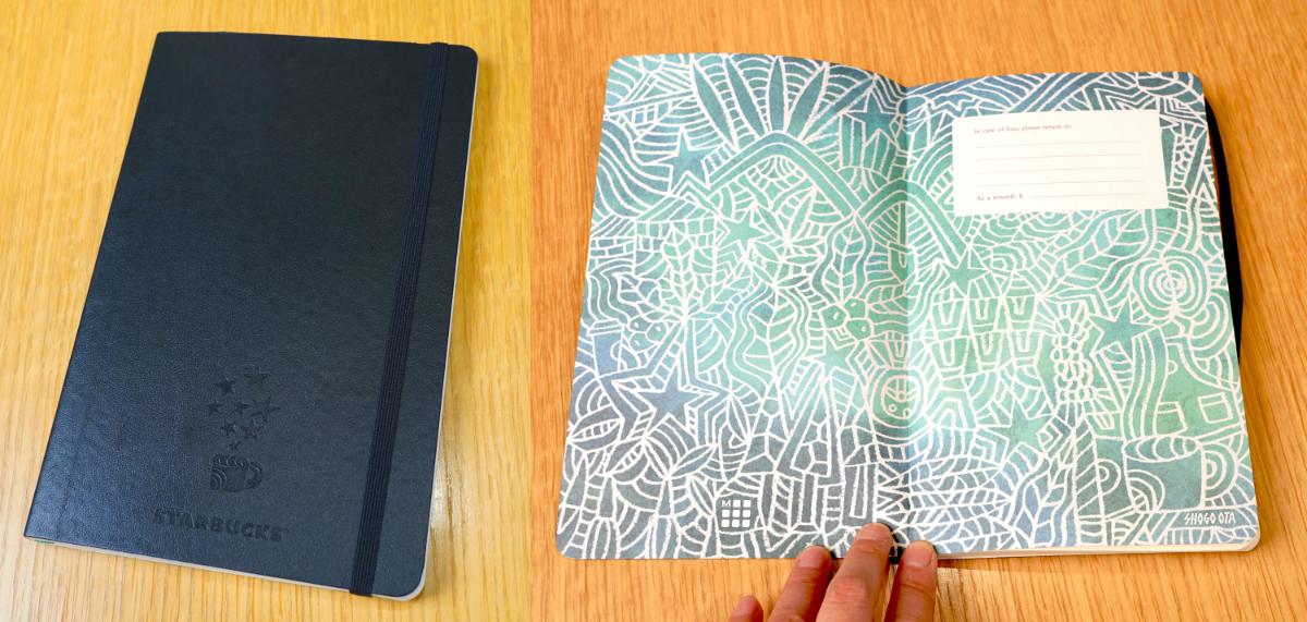 「STARBUCKS®︎ REWARDS限定 モレスキン ノートブック」400starsと交換