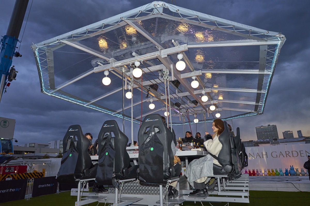 夜はライトアップ