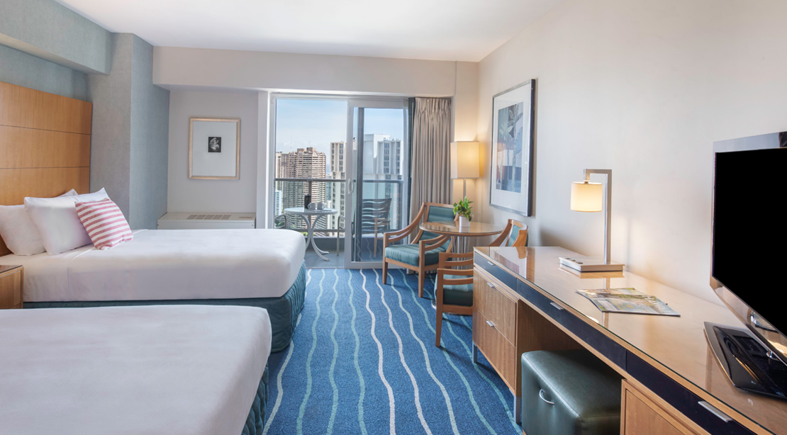 ワイキキタワーのオーシャンビュー／アラモアナ・ホテル・バイ・マントラ