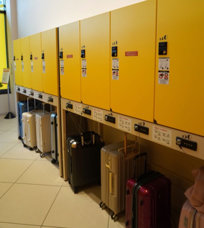 ICカードを鍵として利用する無料ロッカー