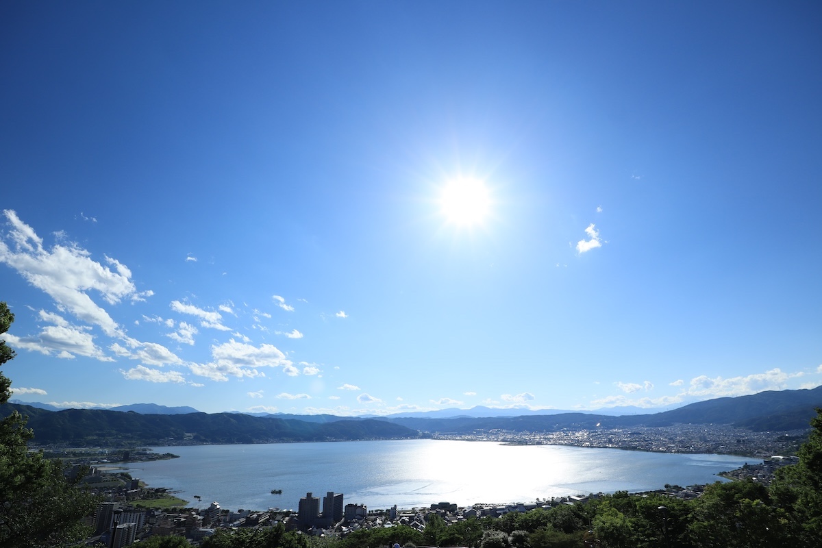立石公園からの諏訪湖