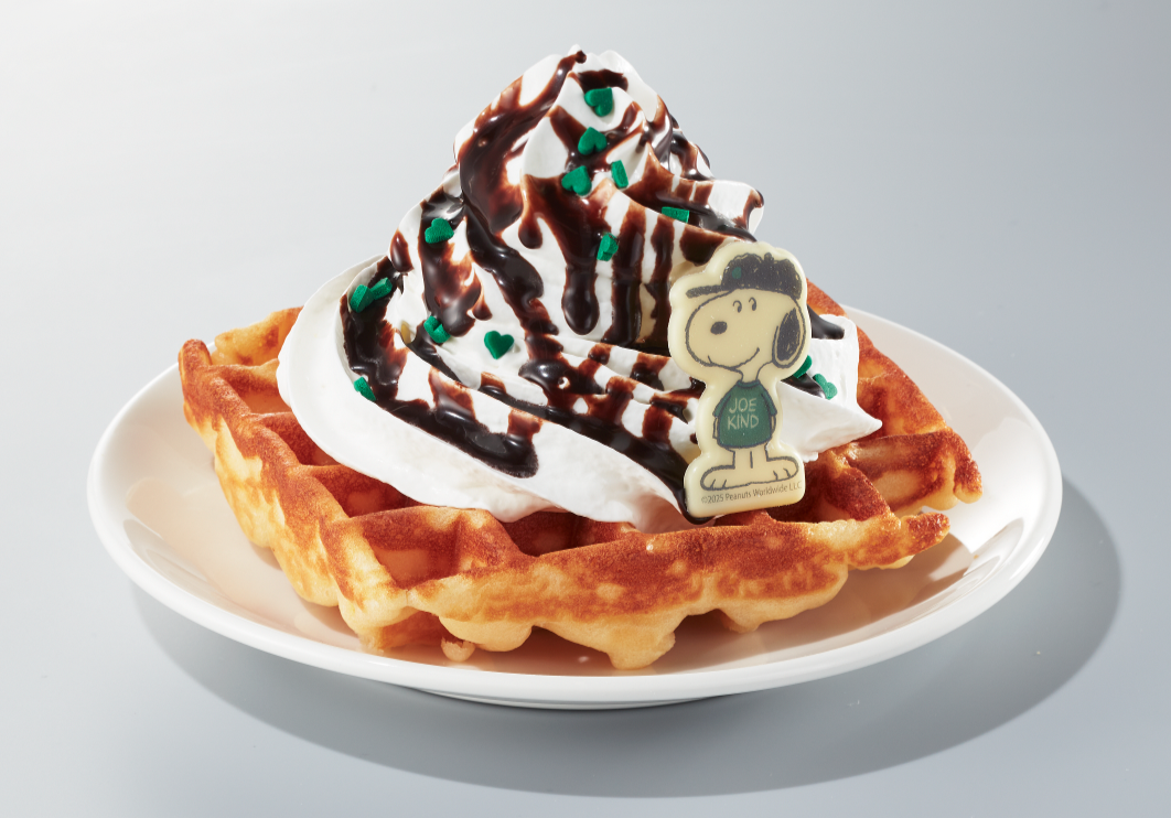 「ジョー カインド スヌーピー アメリカンワッフル」490円(店内利用のみ)