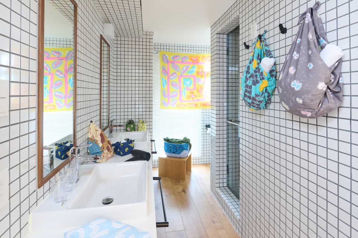 [「ふろしきルーム」のバスルーム