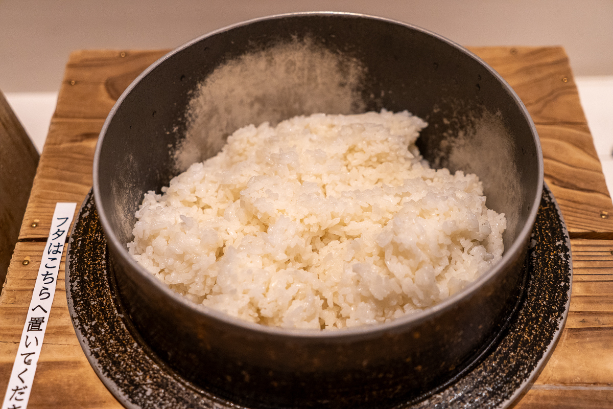 準備されているお米は石川県のブランド米「ひゃくまん穀」。