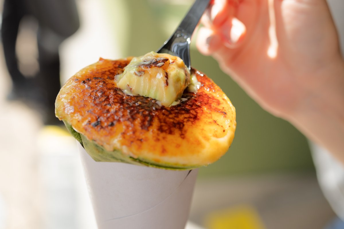 「ブリュレお濃茶クレープ」1000円