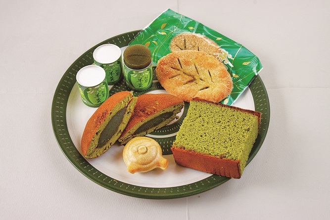 煎茶を使ったスイーツがたくさん！