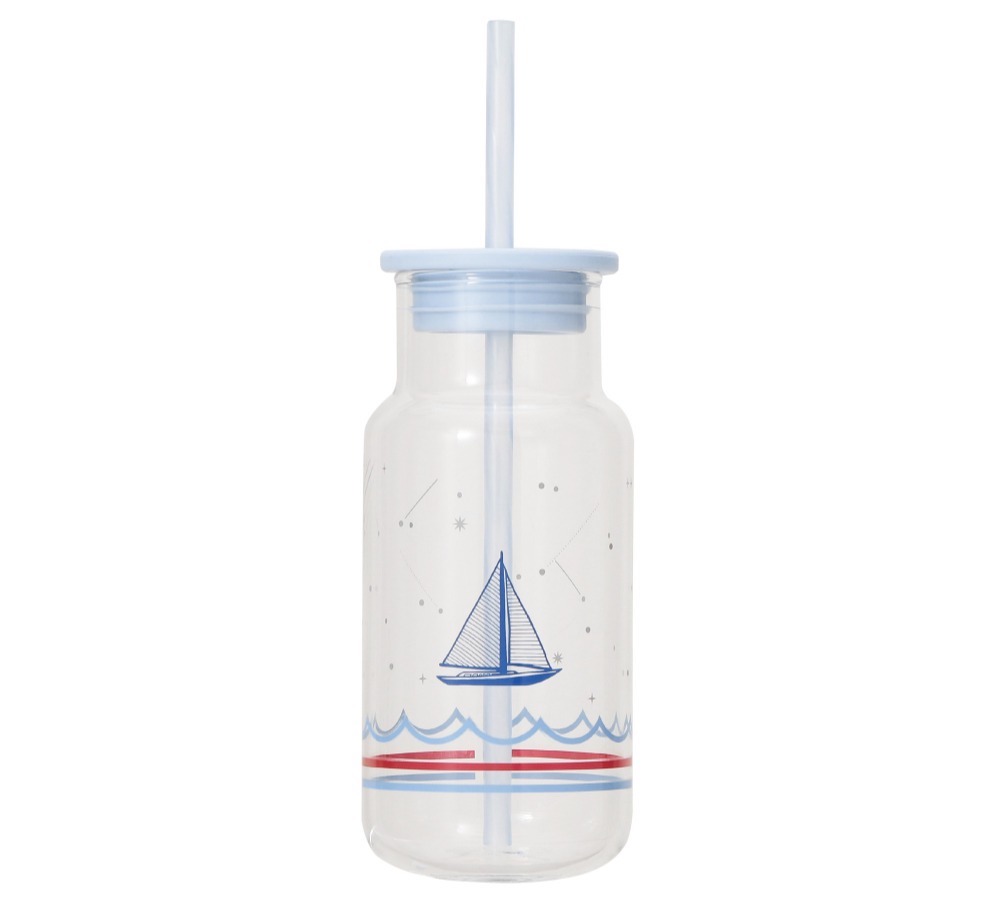 「グラスタンブラーマリンボーダー」473ml 2900円