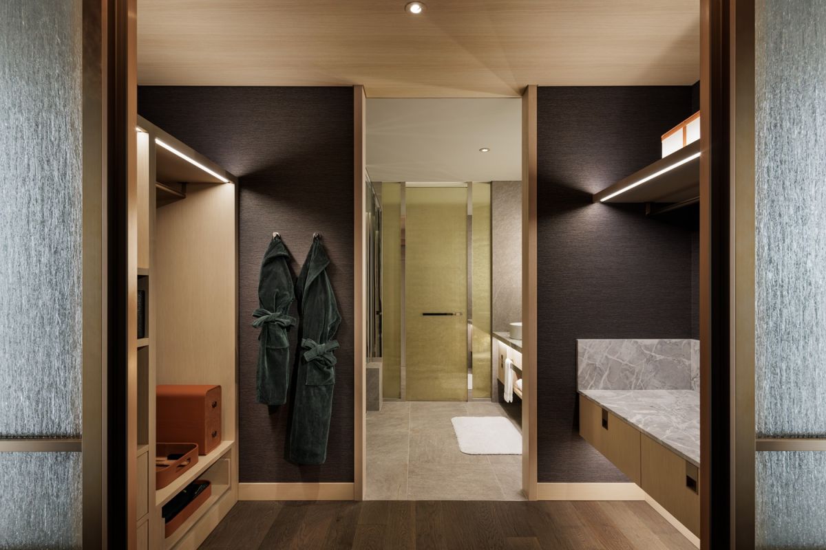 フェアモントゴールド スイート ウォークインクローゼット