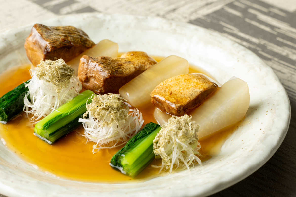 富山湾の鰤の照り煮と大根旨煮
