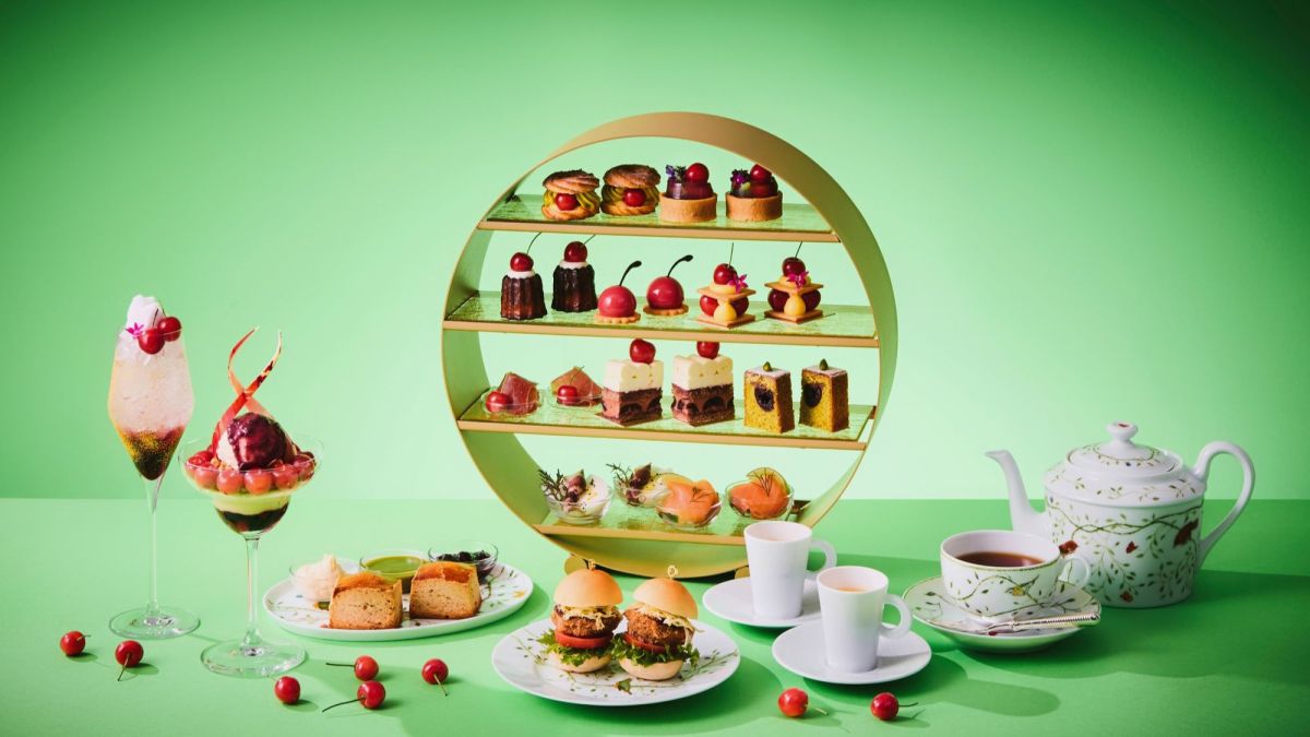 【大阪ステーションホテル】可憐なスイーツやさくらんぼ満載のパフェ！ 愛らしさ満開のさくらんぼアフタヌーンティー