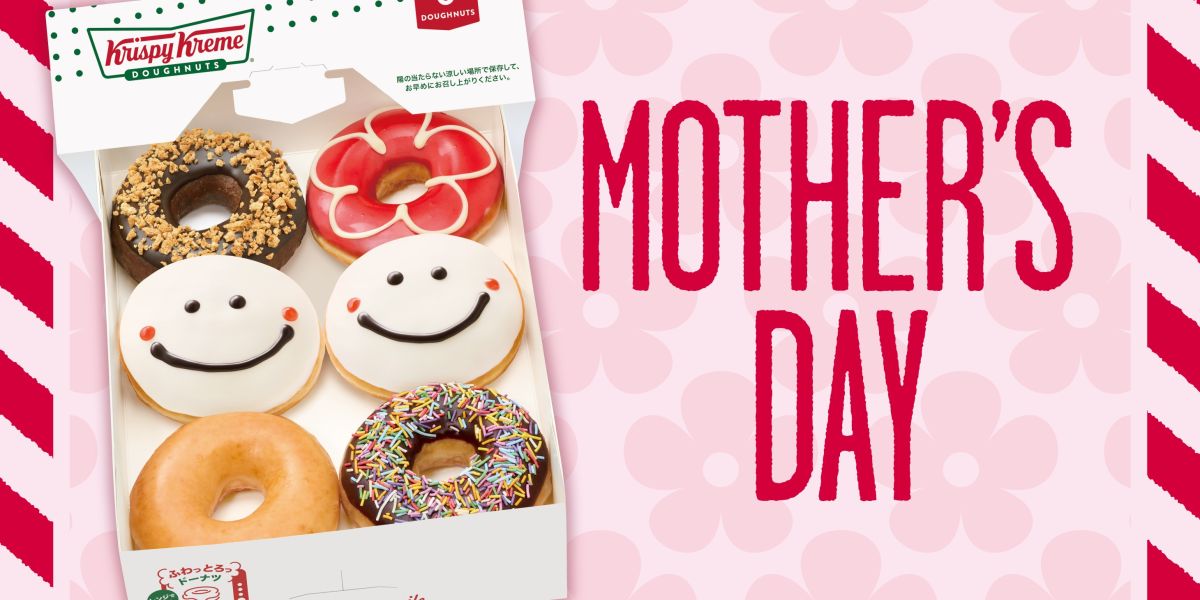 母の日にぴったりなクリスピー・クリーム・ドーナツ新作！スマイルとフラワーがキュート！