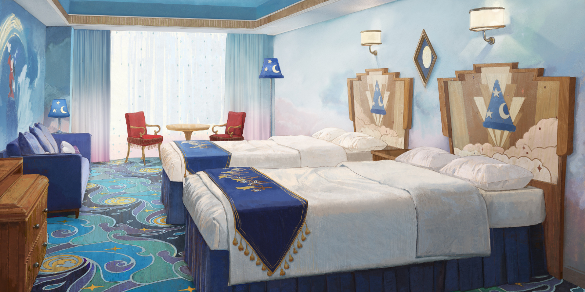 ディズニーアンバサダーホテルの新しい客室「ミッキーマウスルーム（魔法使いの弟子）」の予約は6月13日（金）からスタート！