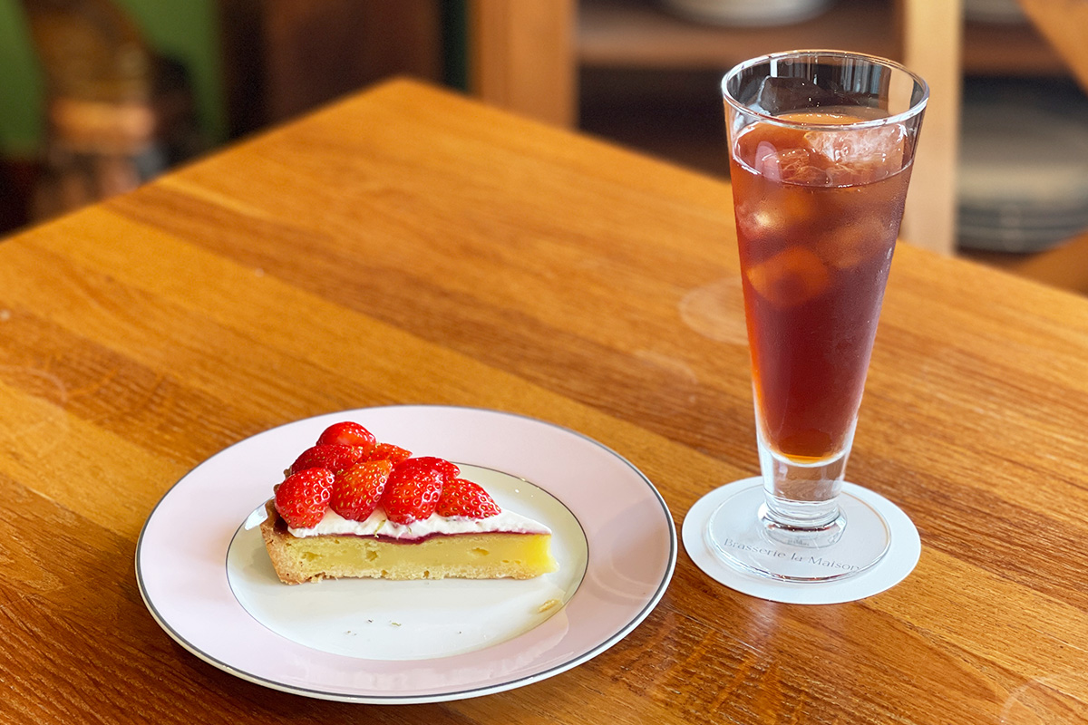 「ケーキセット」1450円　