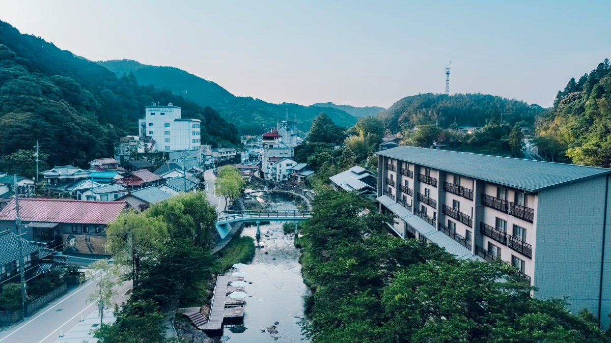 長門湯本温泉街