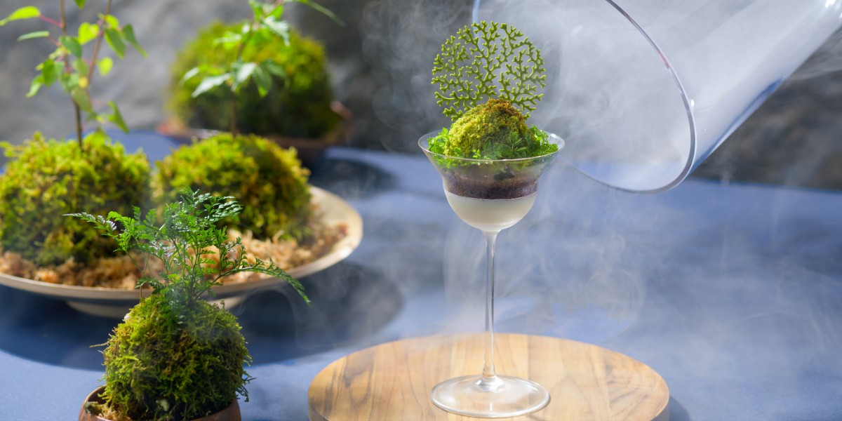 本物の苔そっくり!「奥入瀬渓流ホテル by 星野リゾート」の「おいらせ苔パフェ」