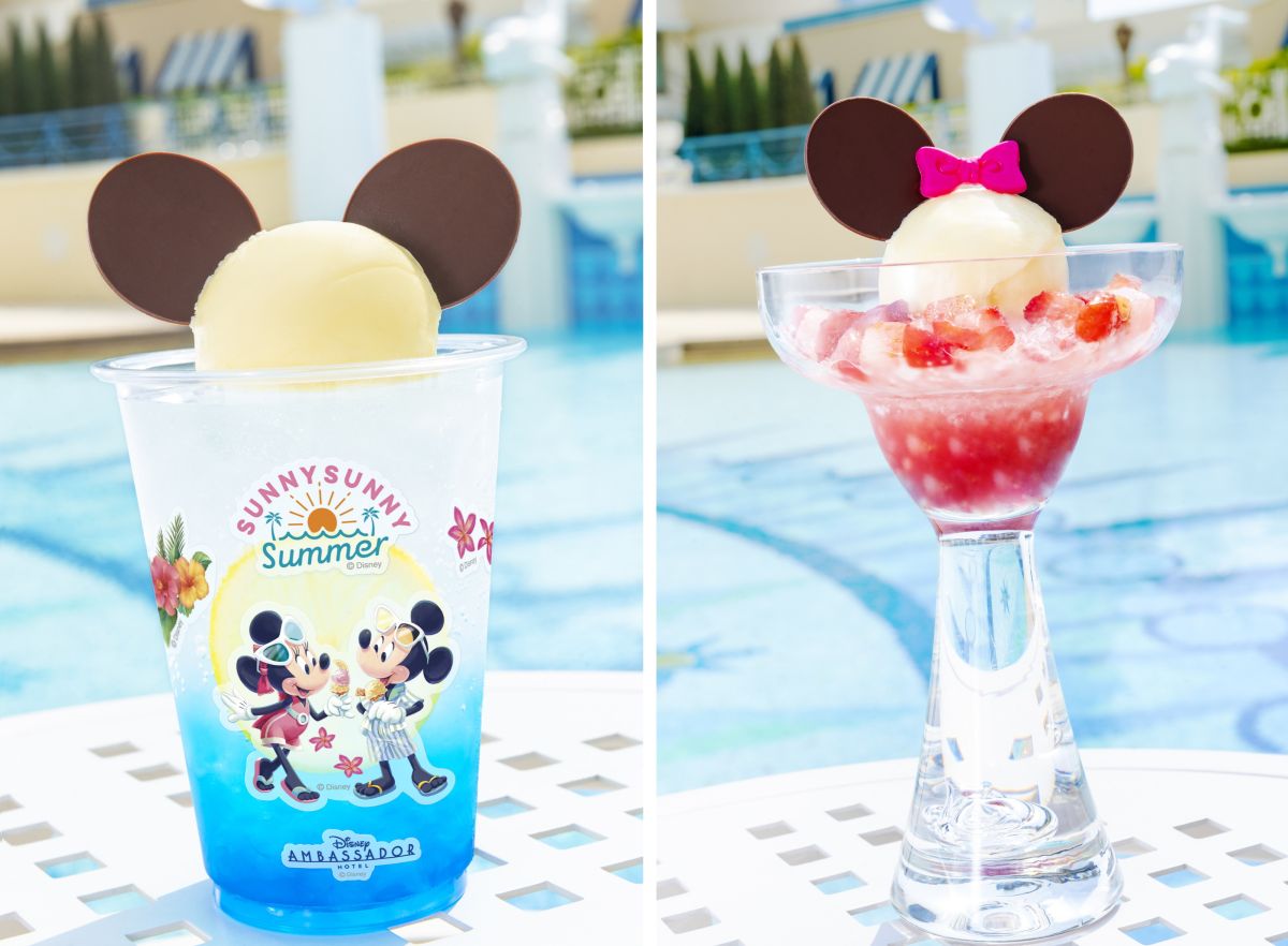 スペシャルドリンク（左）とスペシャルシェイブアイス（右）