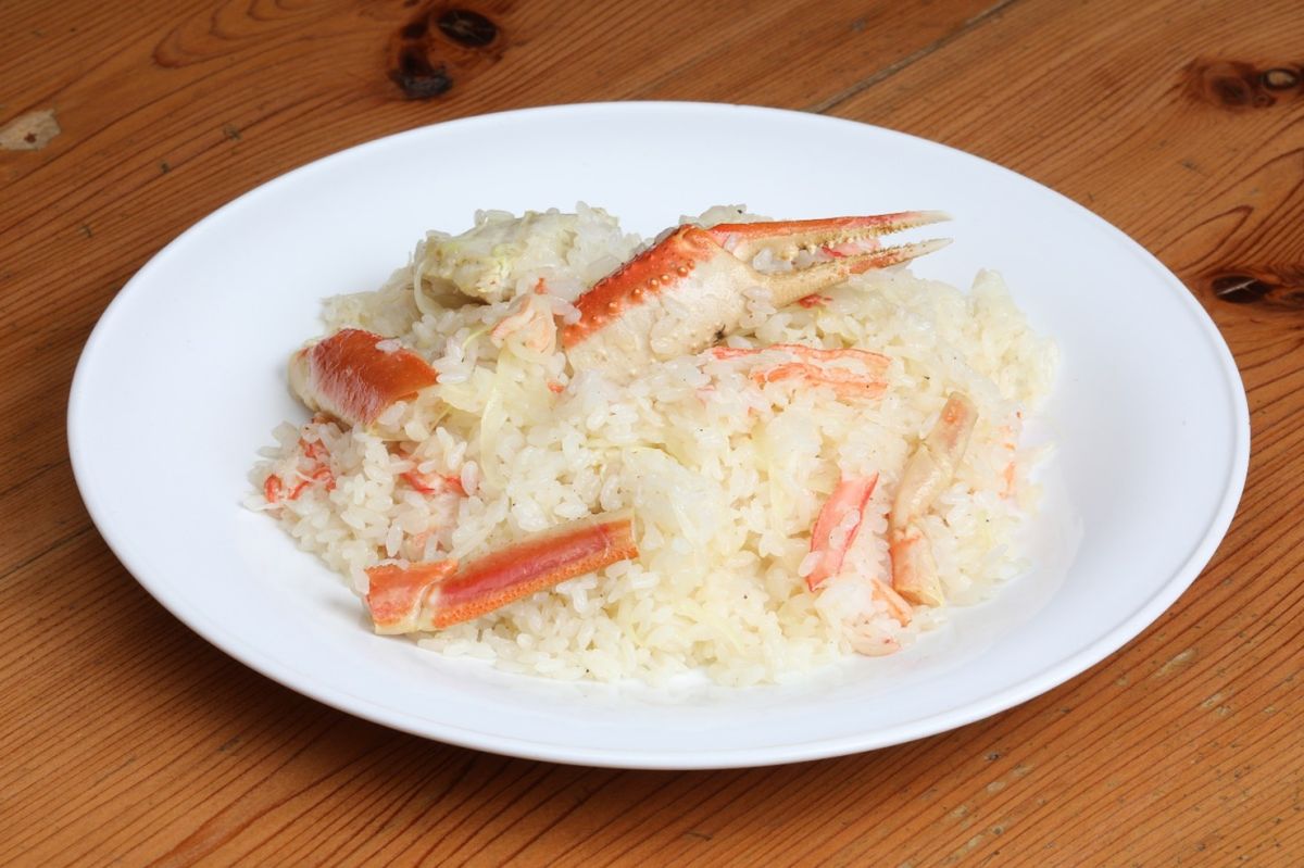 ズワイガニピラフ