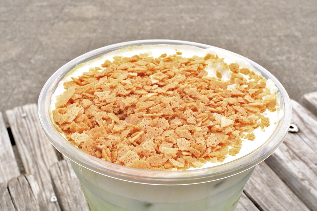 一番摘み抹茶 サクサククレープ ミルクティー