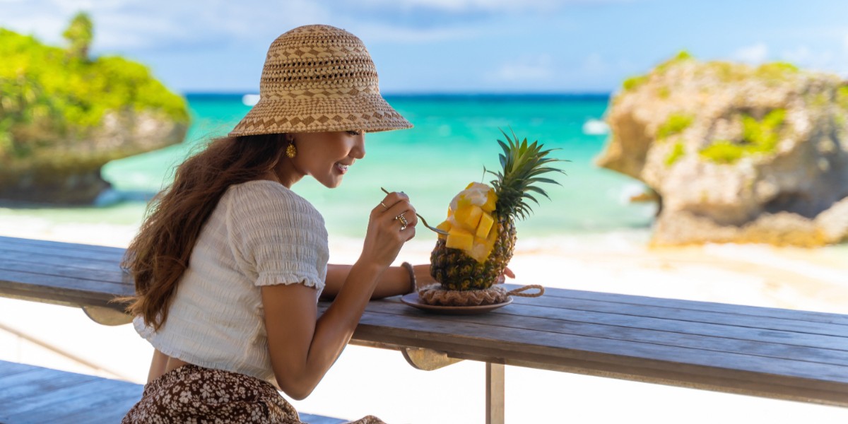 星野リゾート　バンタカフェでトロピカルフルーツを楽しむ