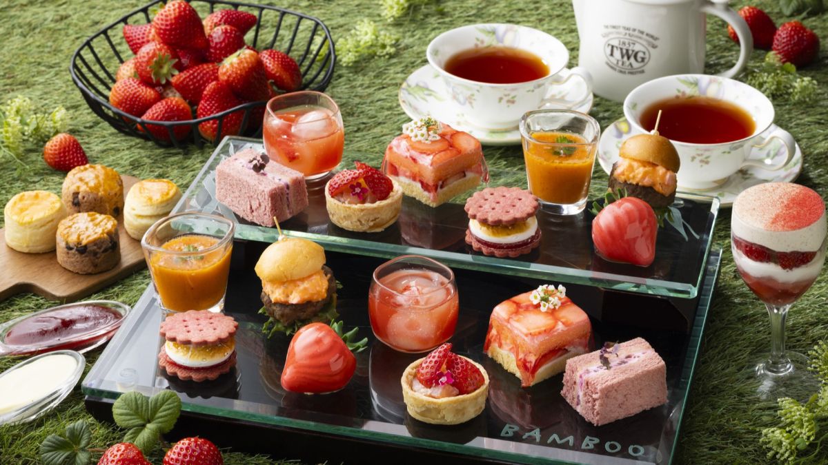 【シェラトン都ホテル東京】みずみずしい夏のイチゴで華やぐぜいたくなひととき「夏のいちごのアフタヌーンティー」
