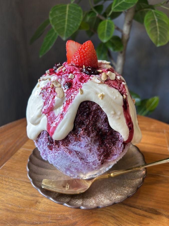 「ブルーベリーのチーズタルト」1680円/©万年氷