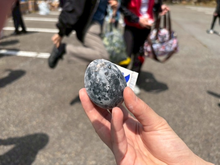 箱根ランフェス_ゴール地点でもらえる黒たまご