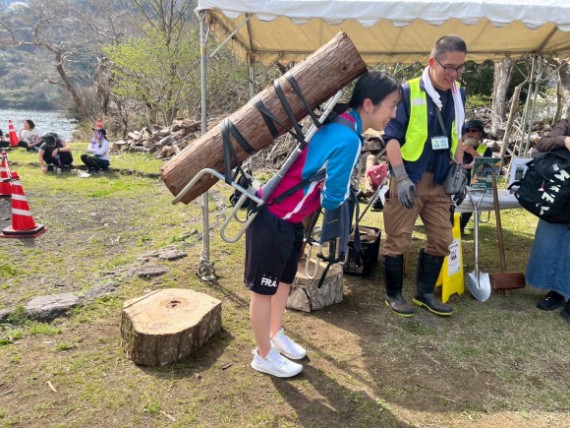 箱根ランフェス_「HAKONATURE」ブースの様子
