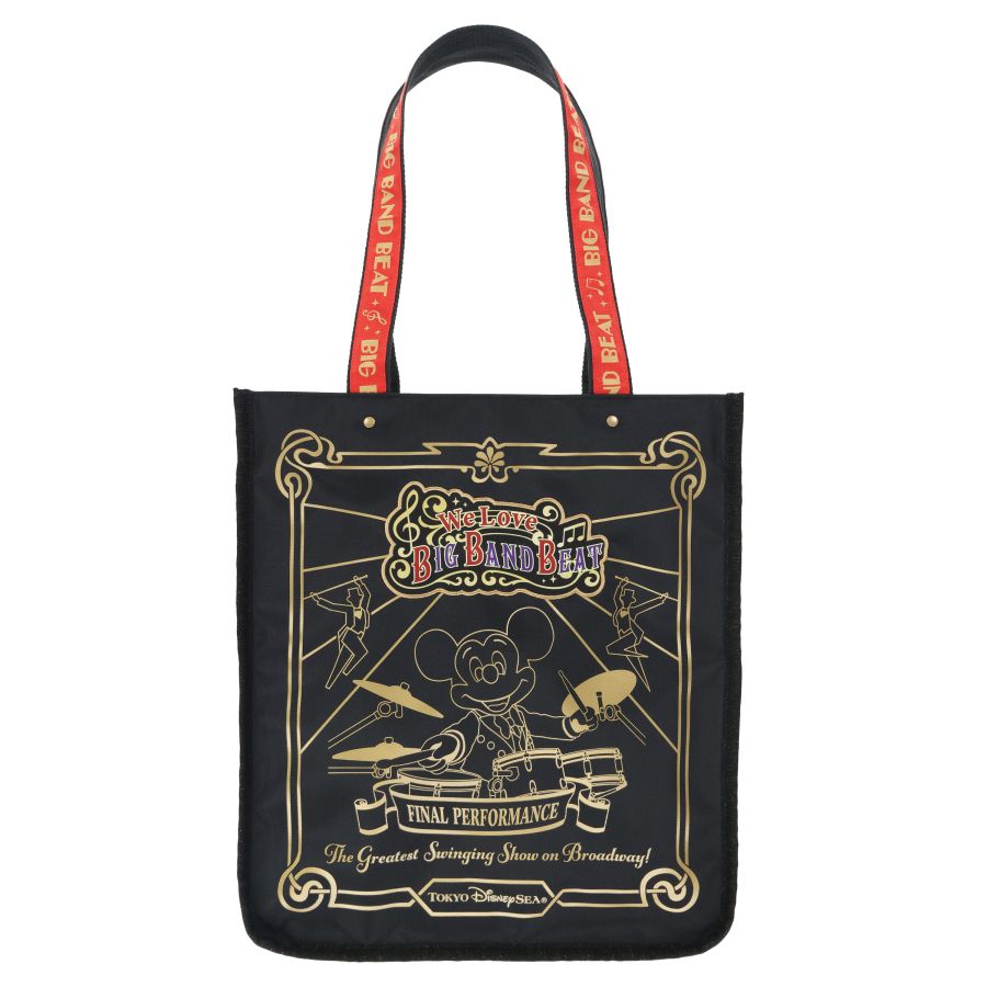 【東京ディズニーシー限定】ビッグバンドビートミッキー トートバッグ 9月に公演終了！ 東京ディズニーシー「ビッグバンドビート」の