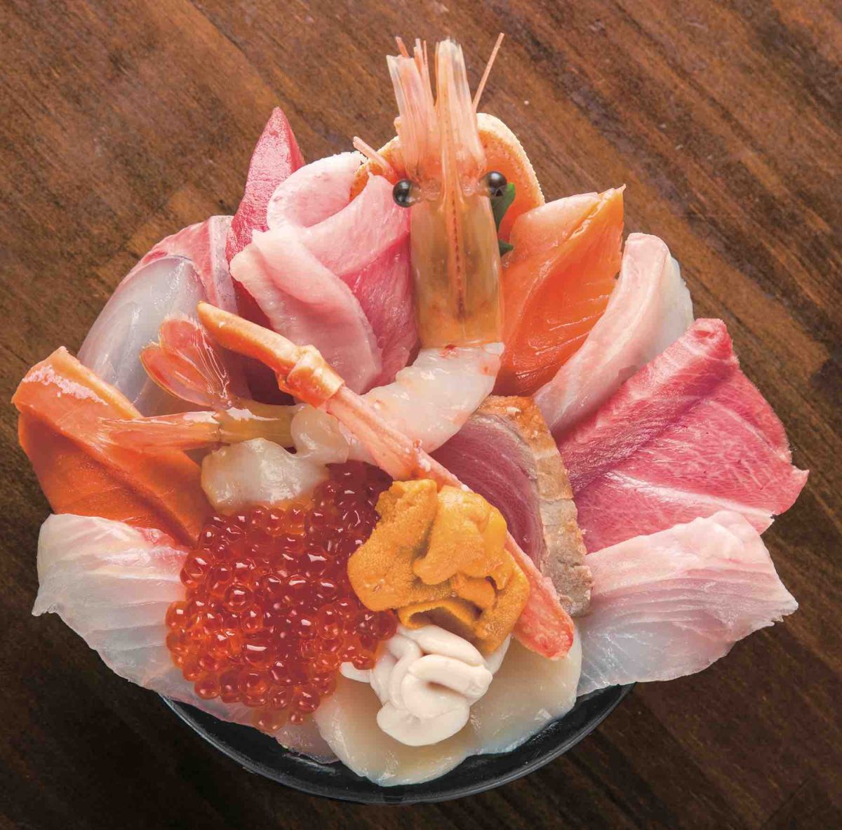 魚屋の台所のおまかせ海鮮丼(上)