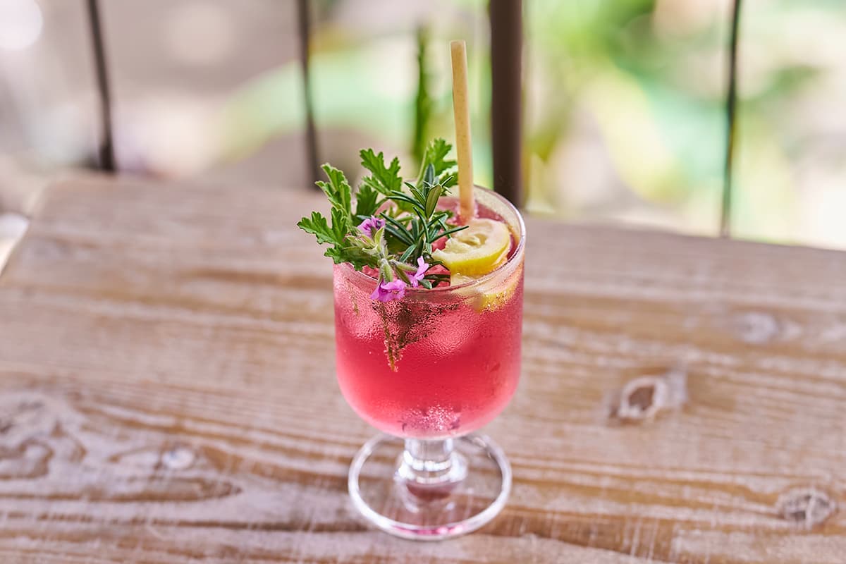 「ボタニカルピンクレモネード」650円