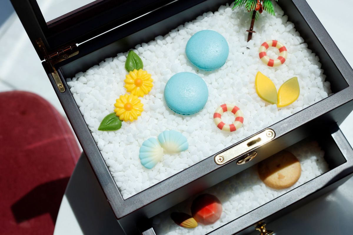 ジュエリーbox型のスイーツ