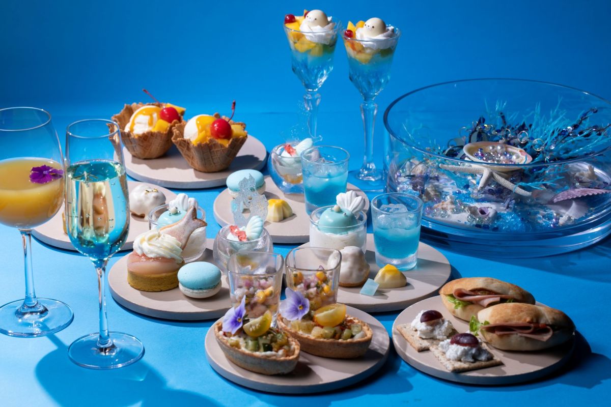 桃とトロピカルフルーツのマーメイドアフタヌーンティー２