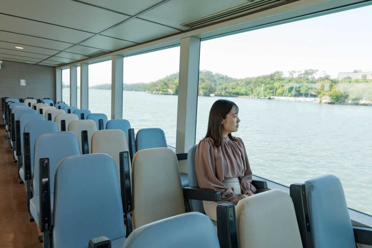 乗船料で利用できる1階席