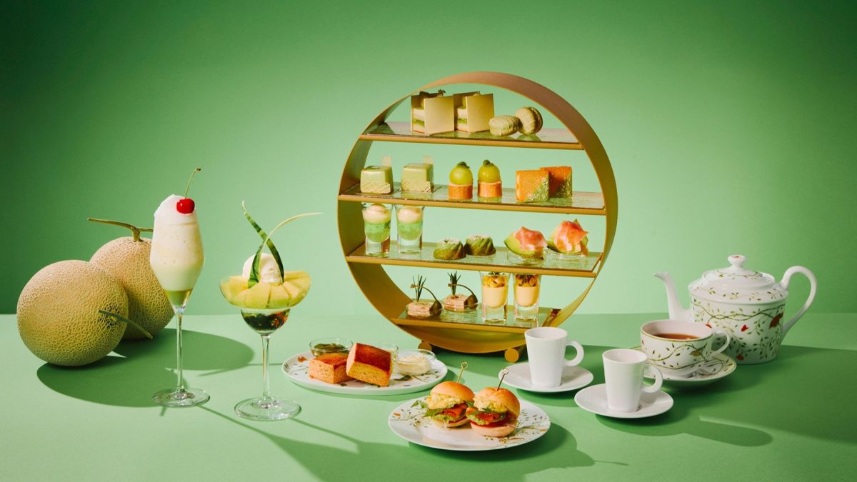 【大阪ステーションホテル】華やかなサイズのパフェも！ みずみずしい翡翠色が映える7月限定「メロンアフタヌーンティー」