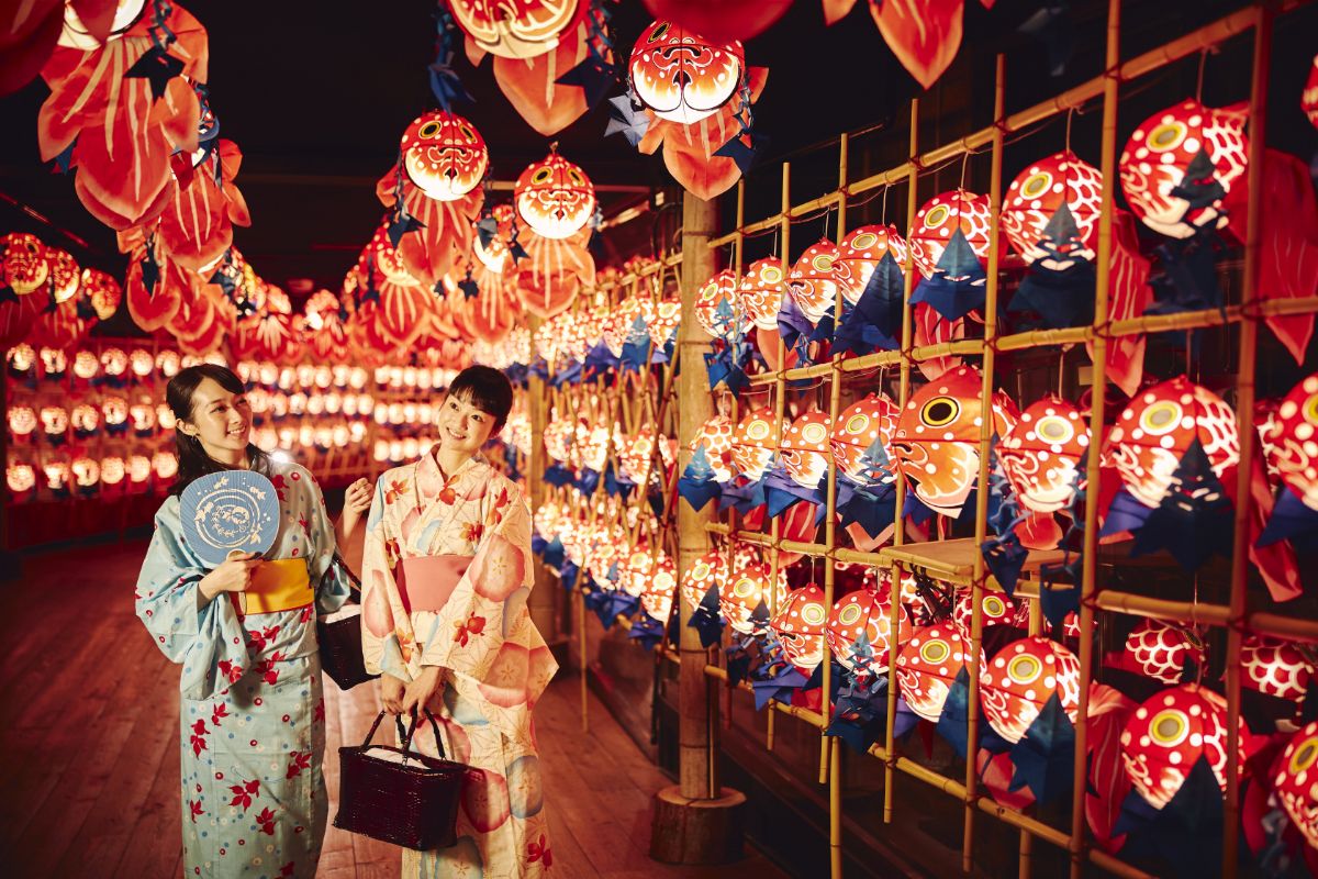 しがっこ金魚まつり 金魚ねぷた灯篭回廊