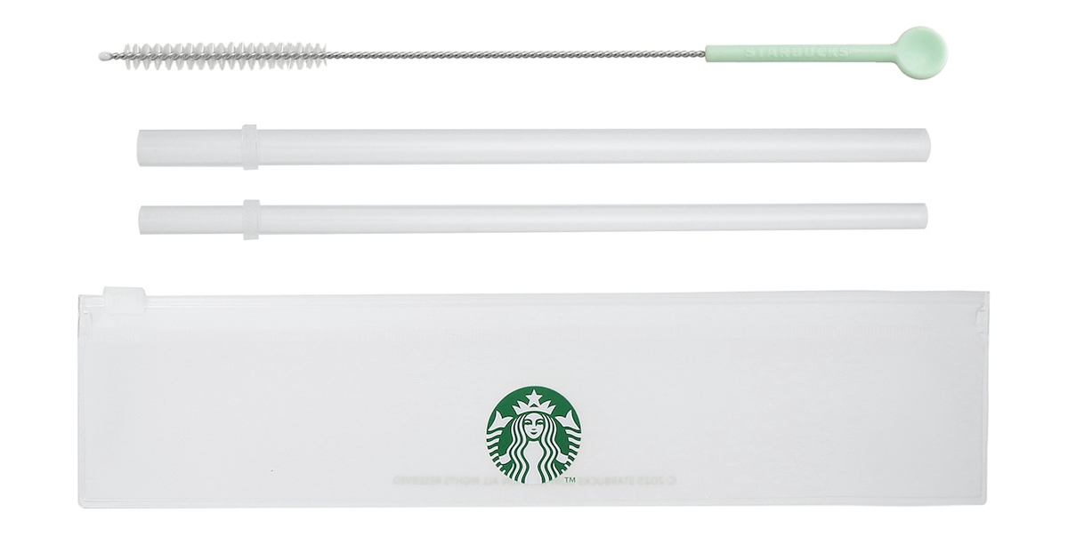 「ケース付リユーザブルストローセット&ブラシ」1200円
